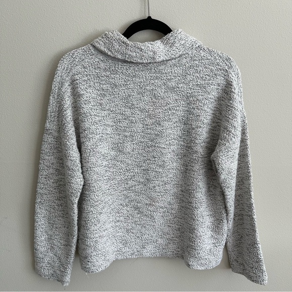 MADEWELL Marled Pullover Top Grey Medium - Picture 5 of 10